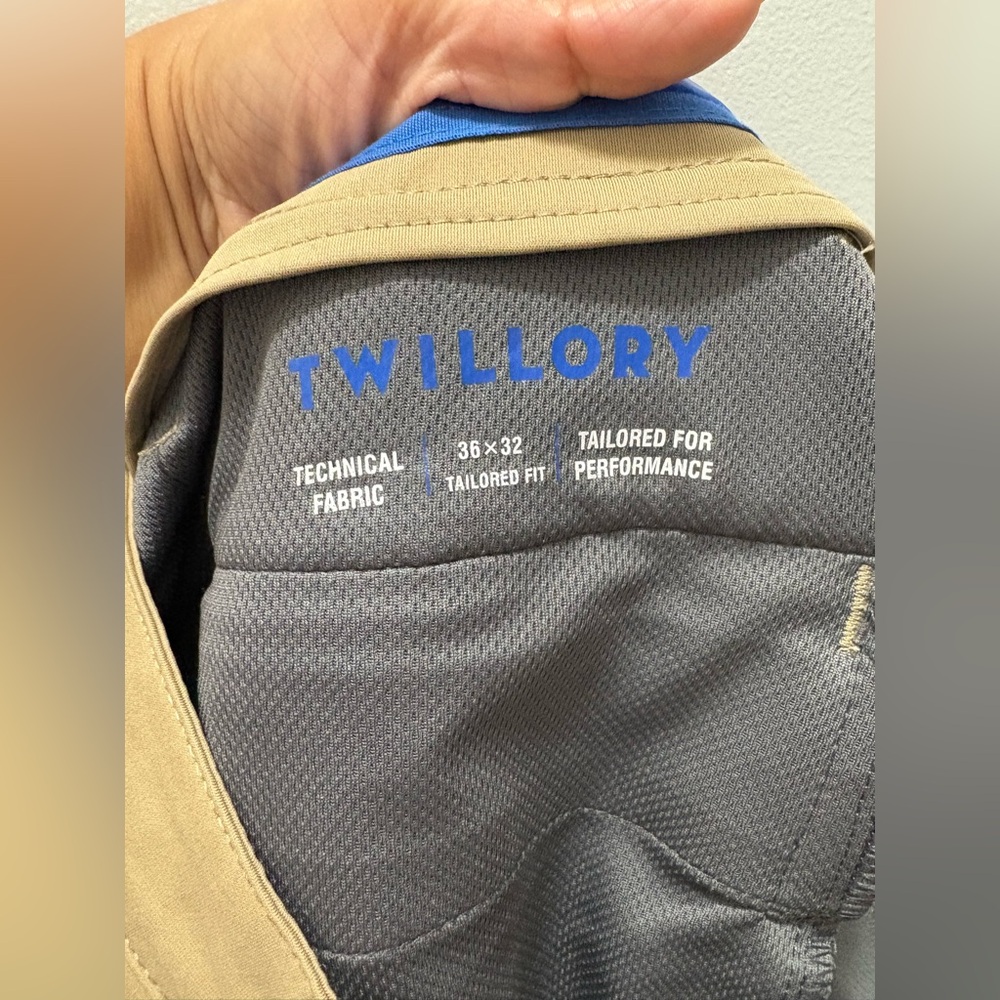 Twillory Performance Pants – Khaki – W36 L32 – Tailored Fit - Picture 5 of 6